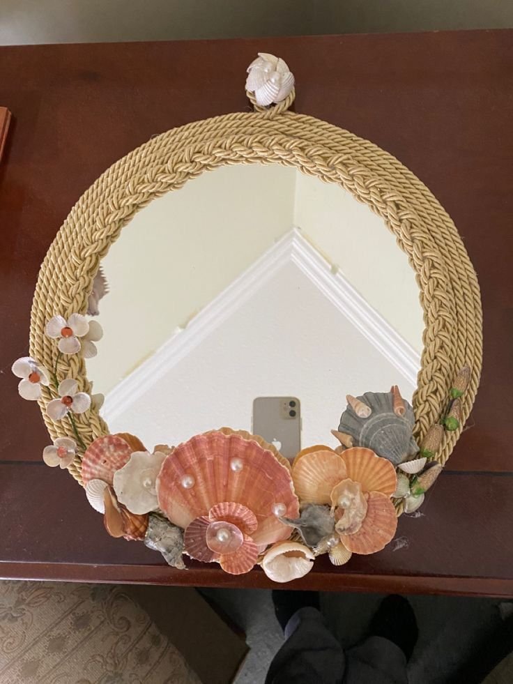 CERMIN HIAS ROTAN KERANG