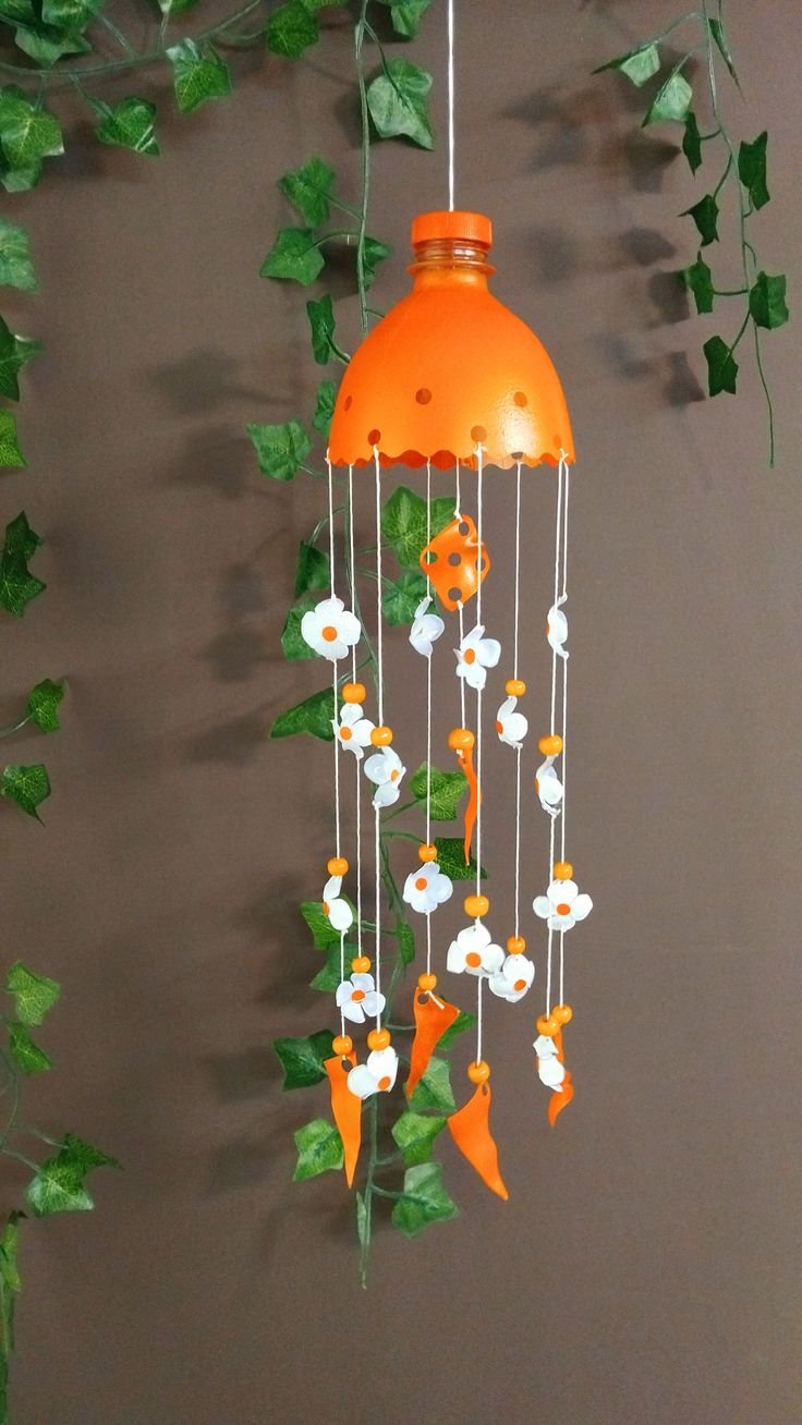 Hiasan Gantung Botol Daur Ulang Kreatif
